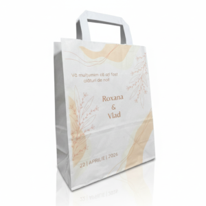 Pungi hartie pentru marturii nunta model 1 22x28x10 cm