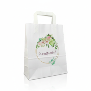 Pungi hartie pentru marturii nunta model 13 22x28x10 cm