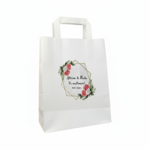 Pungi hartie pentru marturii nunta model 17 22x28x10 cm