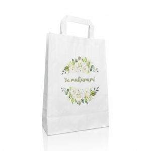 Pungi hartie pentru marturii nunta model 19 22x28x10 cm