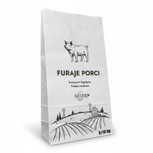 Sac hartie pentru ambalare furaje porci 5 sau 10 kg