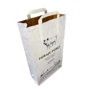 Sac hartie cu maner pentru furaje de porci